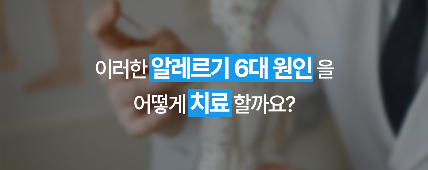 이러한 알레르기 6대 원인을 어떻게 치료할까요?