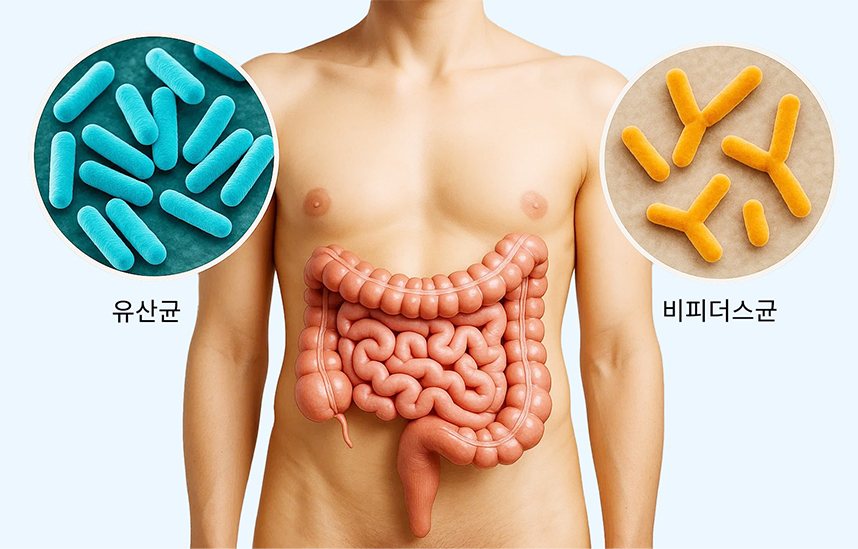 건강한 대장에 살고 있는 유익균들